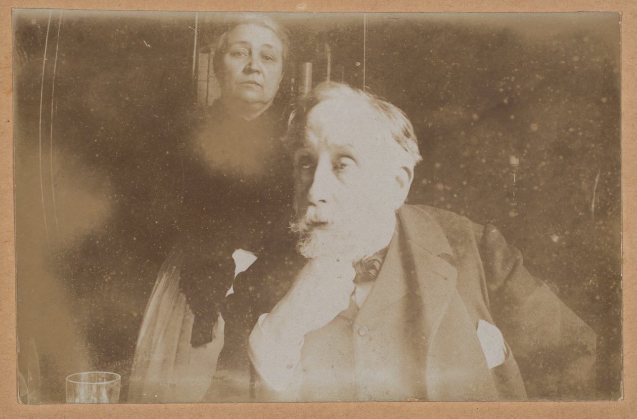 [Selvportræt med Zoé Closier] af Edgar Degas