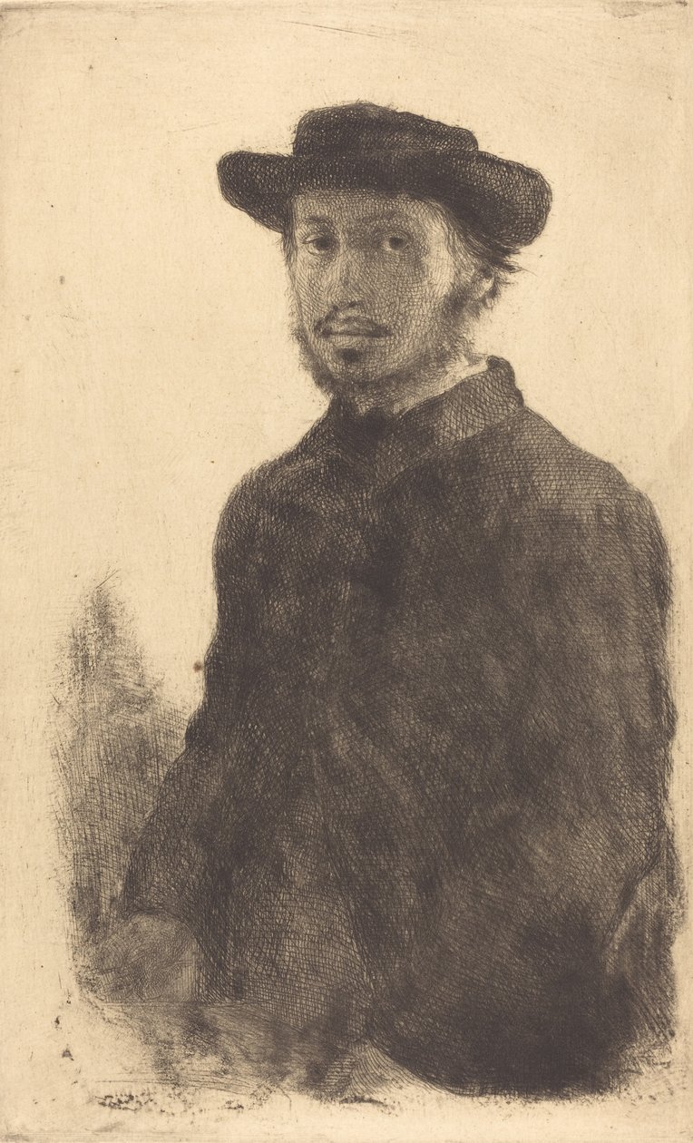Selvportræt, ca. 1857 af Edgar Degas