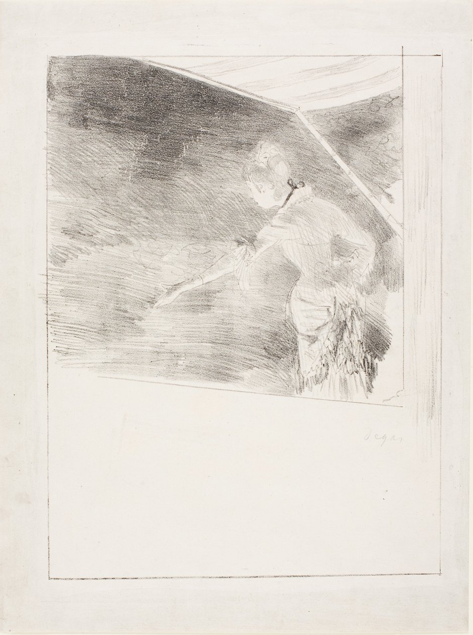 Sangerinde ved en café-koncert af Edgar Degas