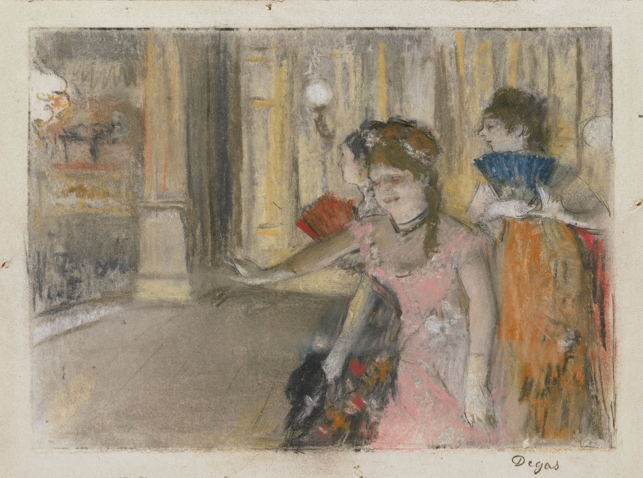 Sangere på scenen af Edgar Degas