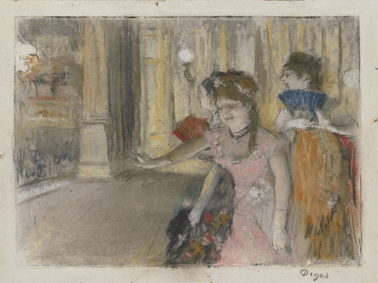 Sangere på scenen, 1877-79 af Edgar Degas