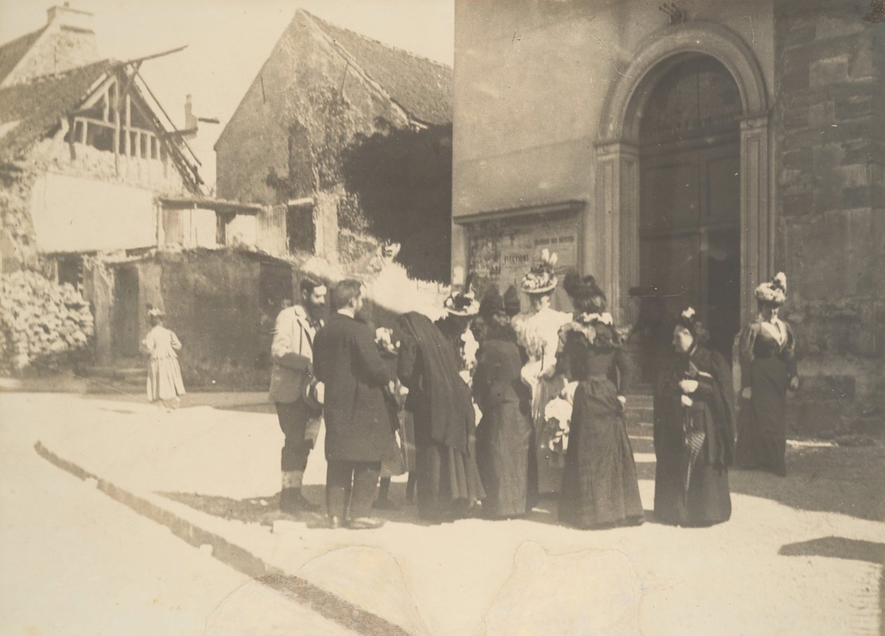 Gadescene, La-Queue-en-Brie Val-de-Marne, ca. 1896. af Edgar Degas