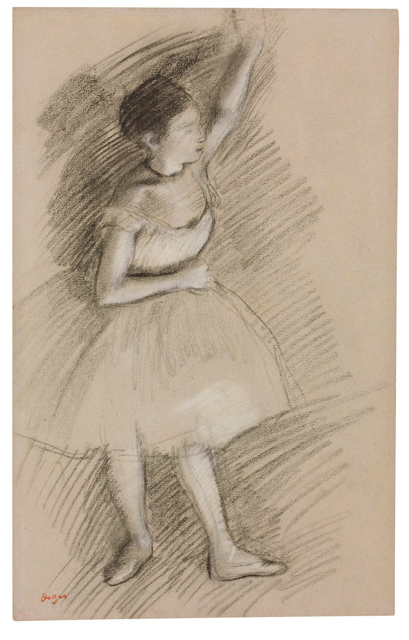 Studie af en danser af Edgar Degas
