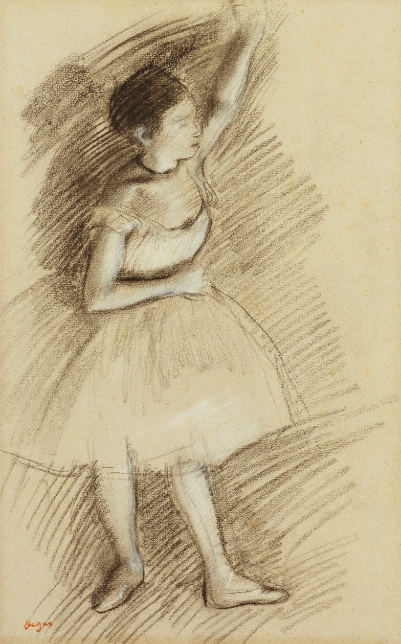 Undersøgelse af en danser; Danserstudie af Edgar Degas