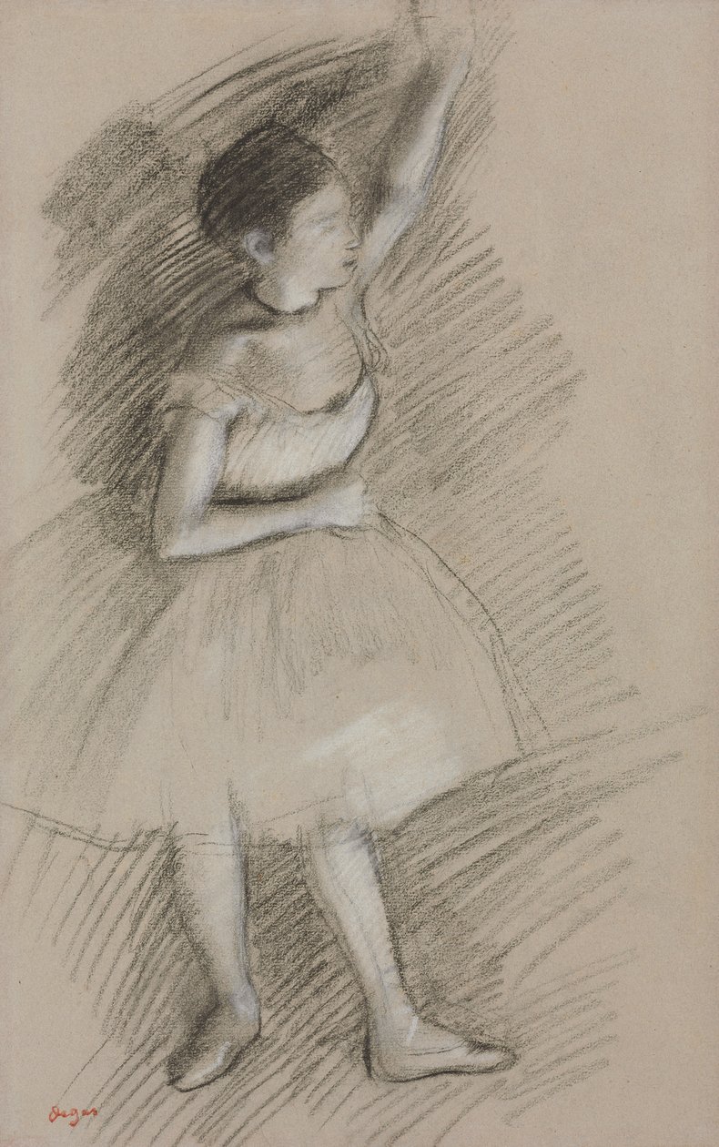 Undersøgelse af en danser; Studie af en danser, 1873-1874 af Edgar Degas