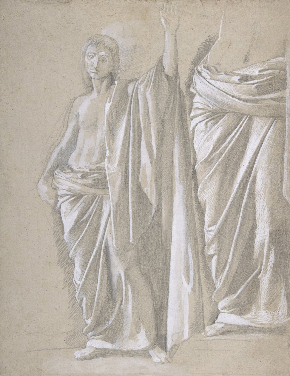 Studie af en draperet figur, 1857-58. af Edgar Degas