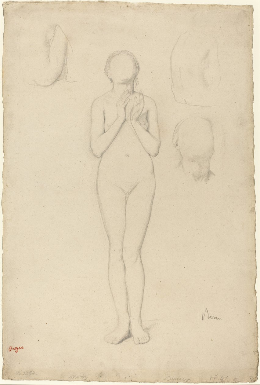 Undersøgelse af en nøgen kvinde af Edgar Degas