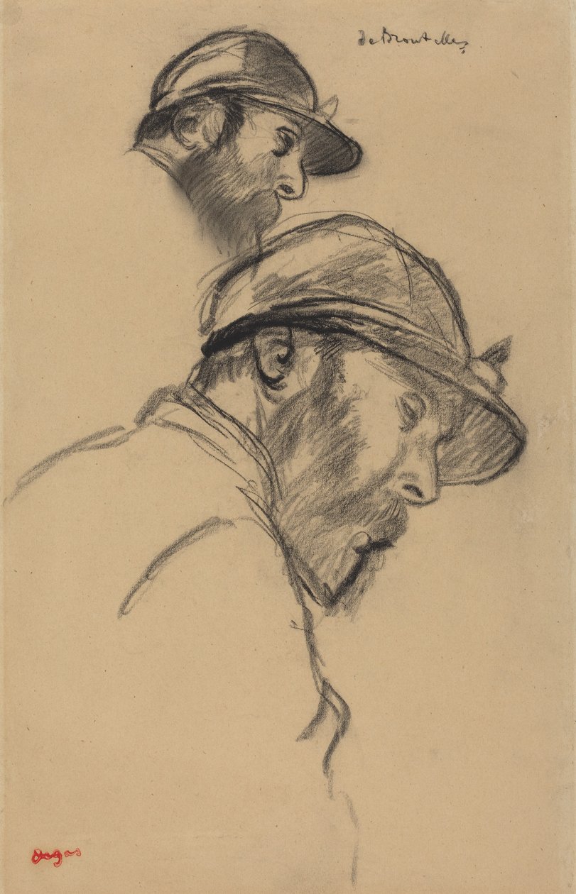 Studie af en jockey (M. de Broutelles) af Edgar Degas