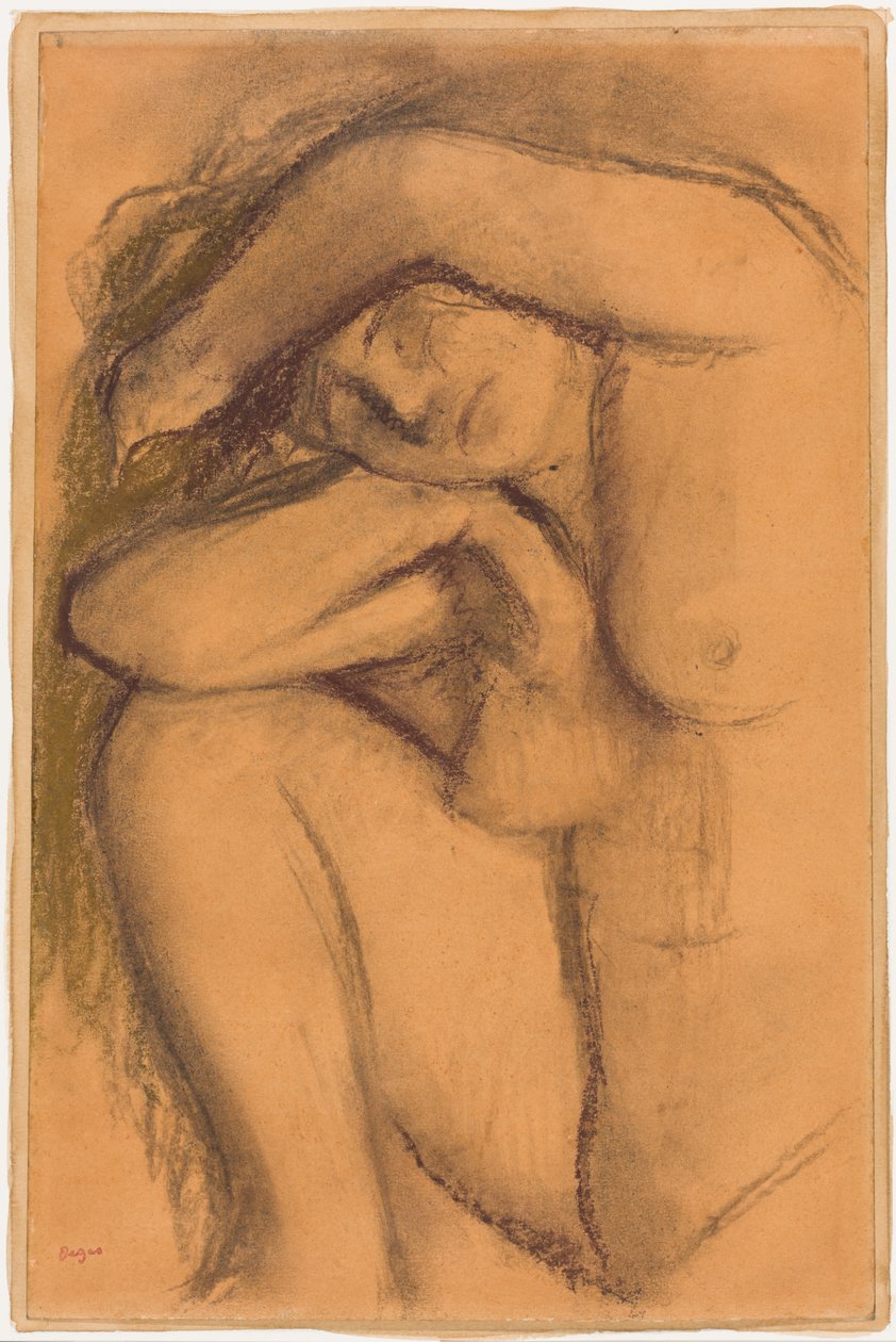 Nøgenstudie af Edgar Degas