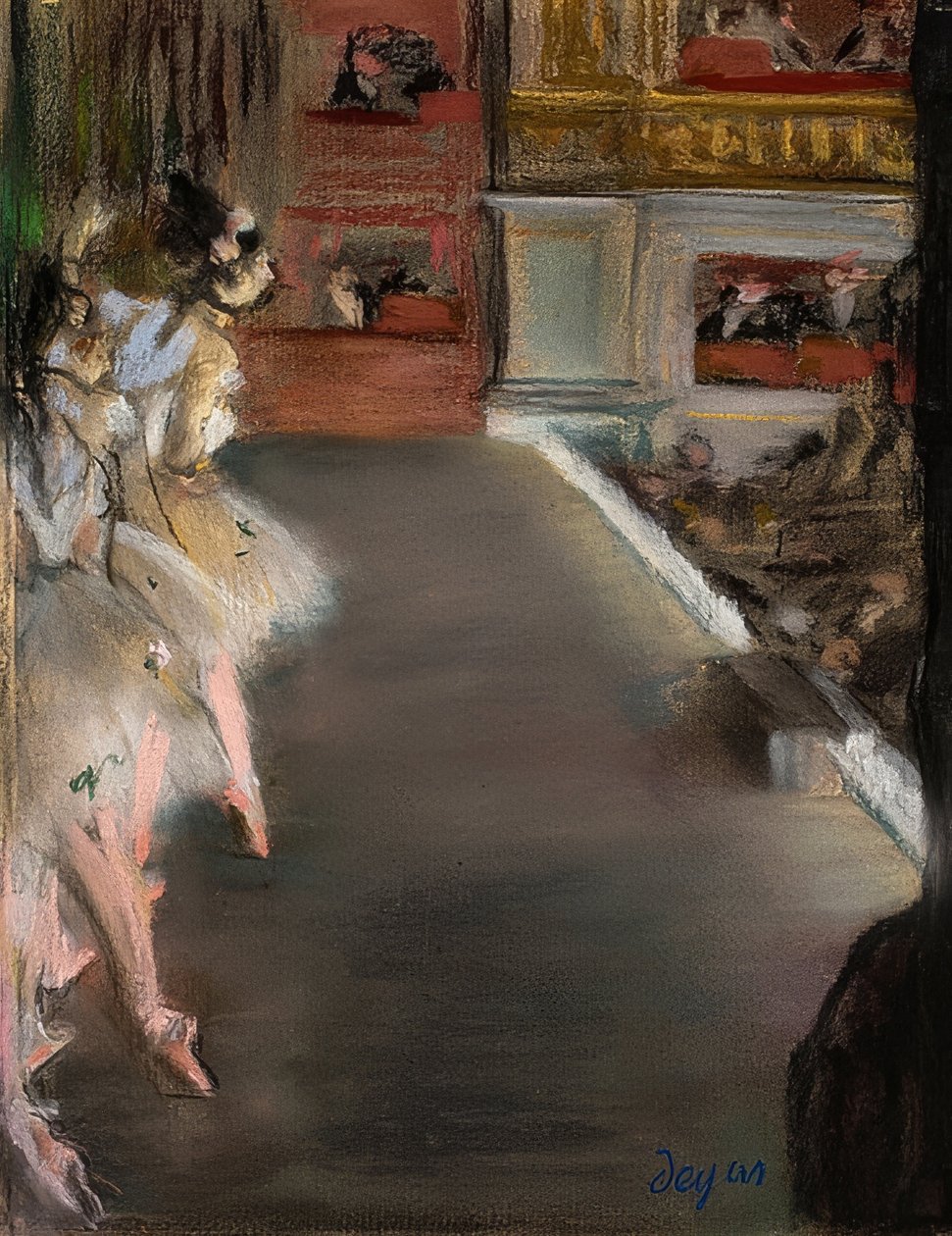 Dansere i den gamle opera. Omkring 1877 af Edgar Degas