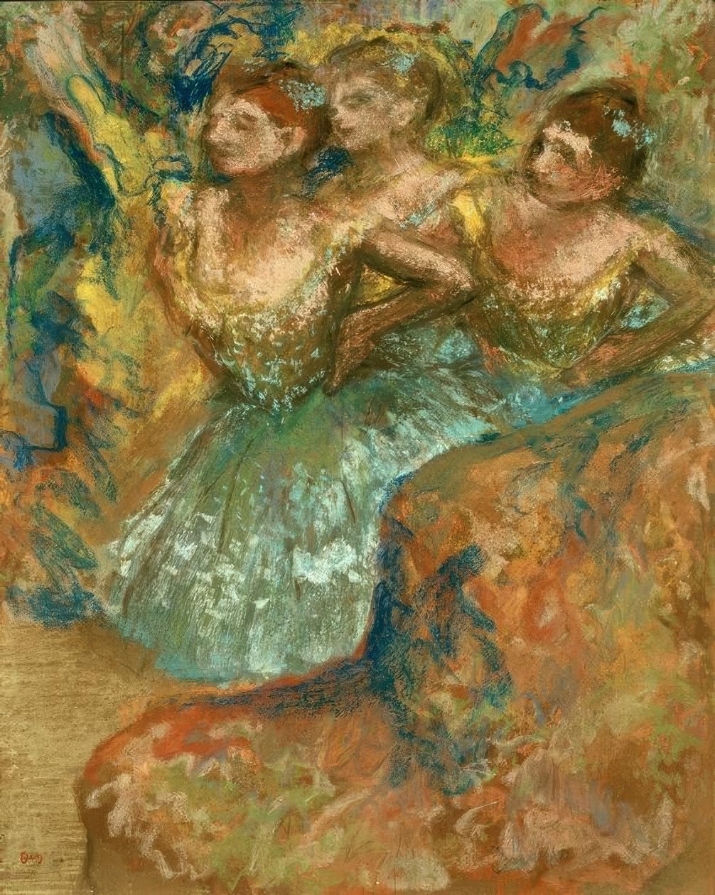 Gruppe af dansere af Edgar Degas