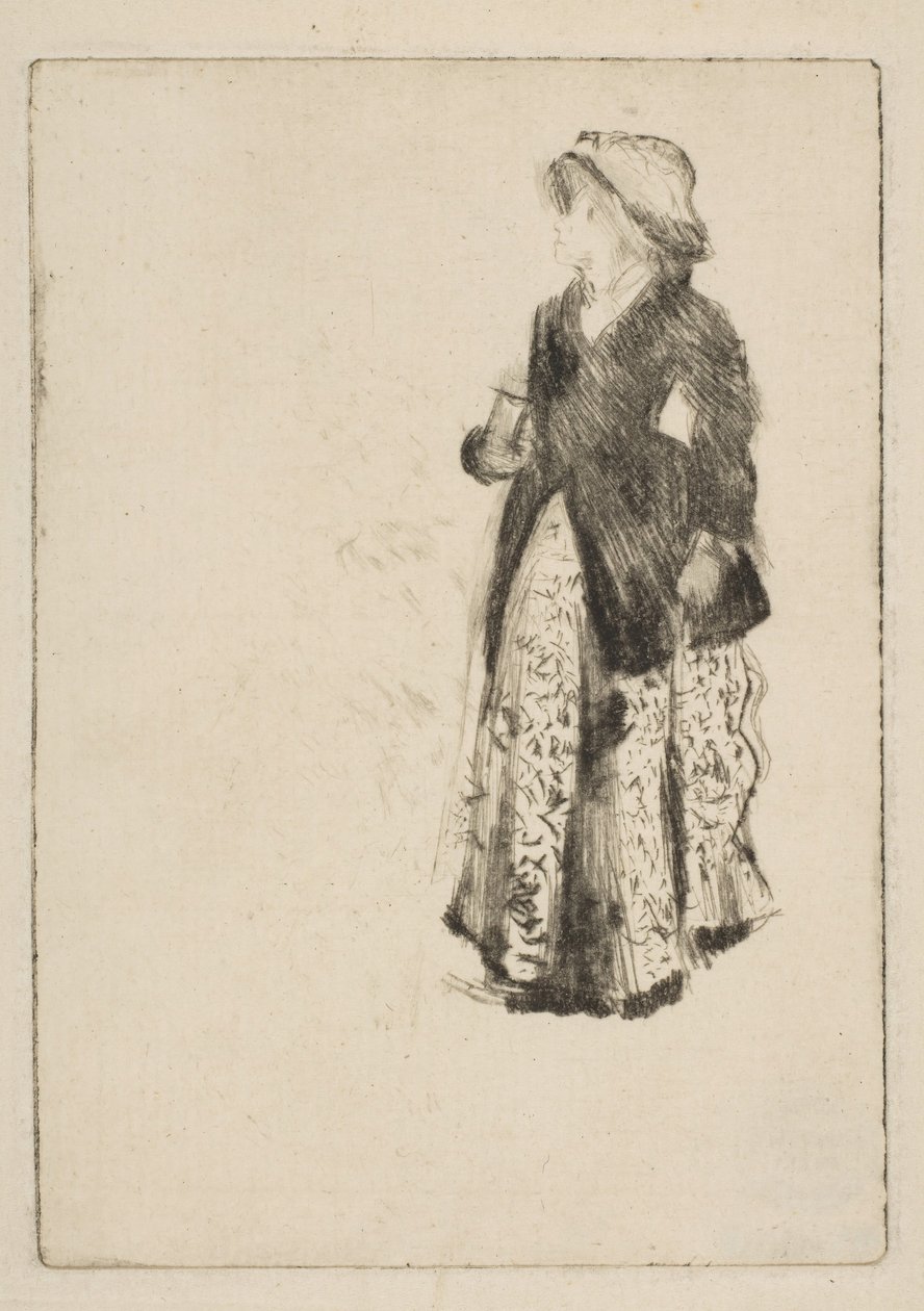 Skuespillerinden Ellen Andrée, 1879. af Edgar Degas