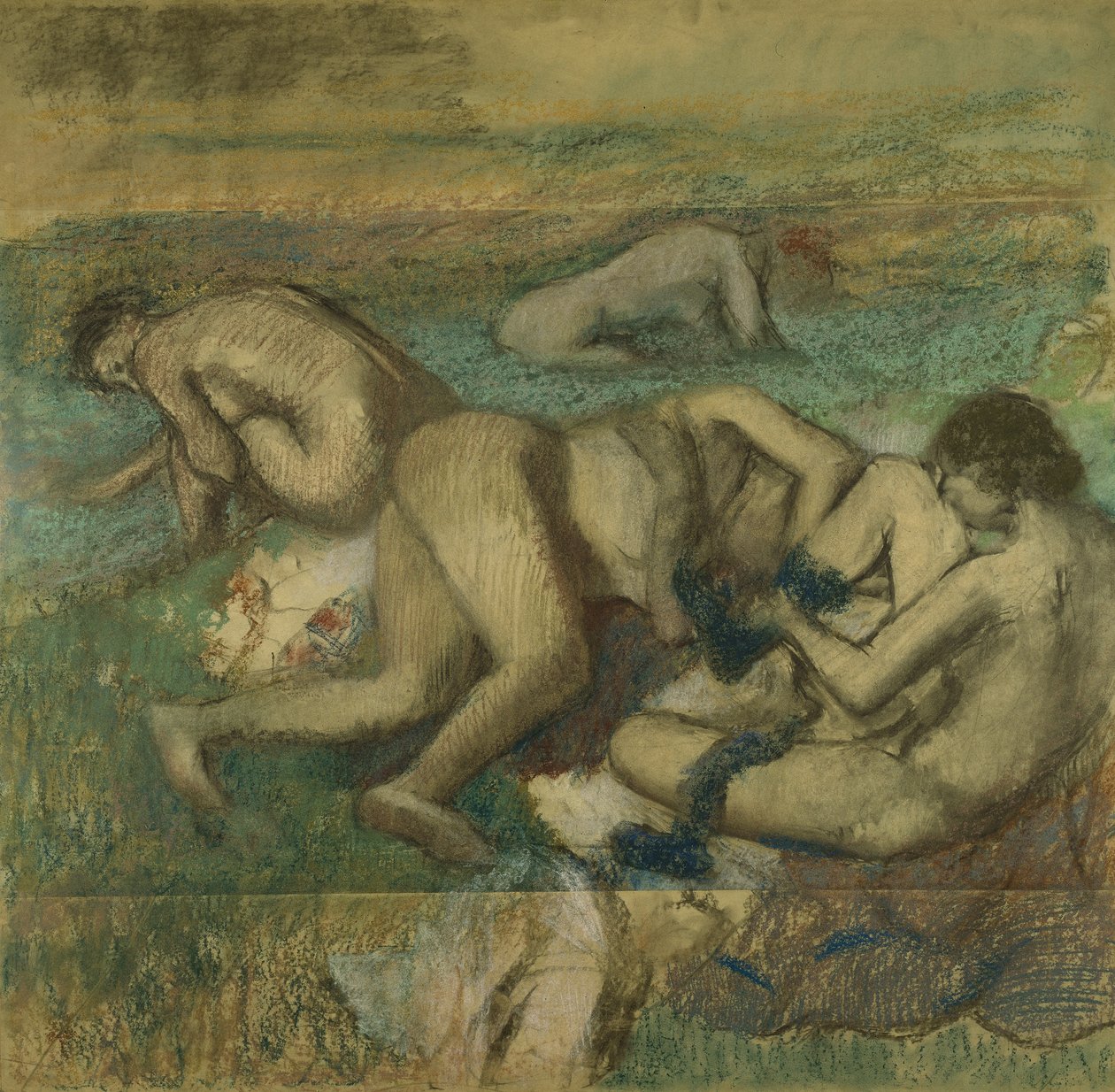 De badende, 1885-95 af Edgar Degas
