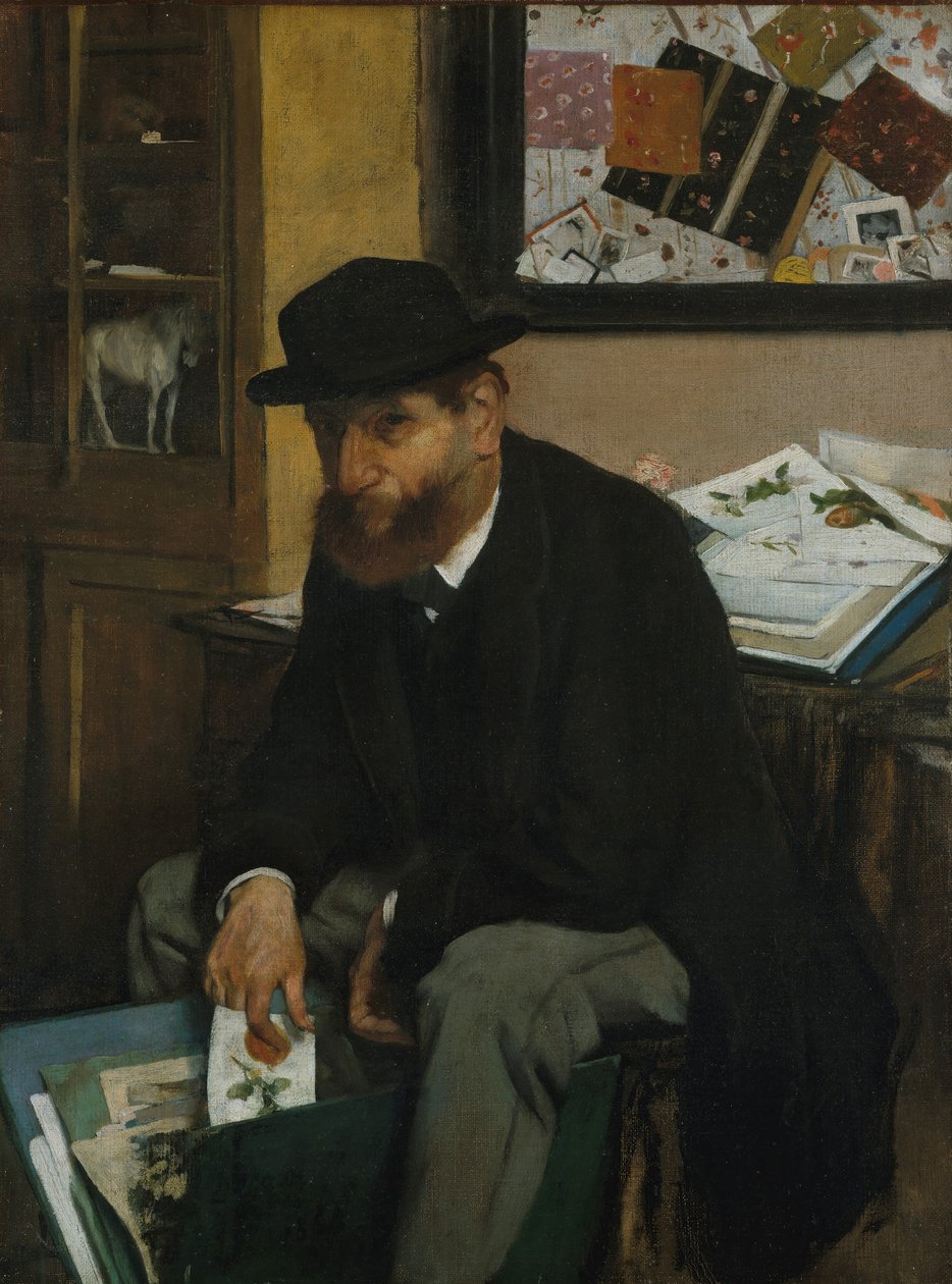 Samleren af tryk, 1866. af Edgar Degas