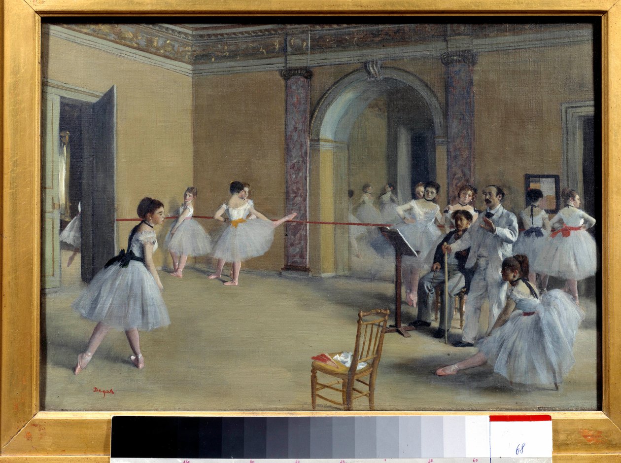 Dansefoyeren ved Operaen Rue Le Peletier af Edgar Degas