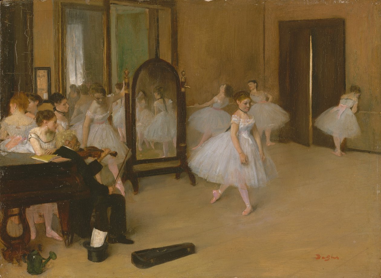 The Dancing Class, ca. 1871 (olie på lærred) af Edgar Degas