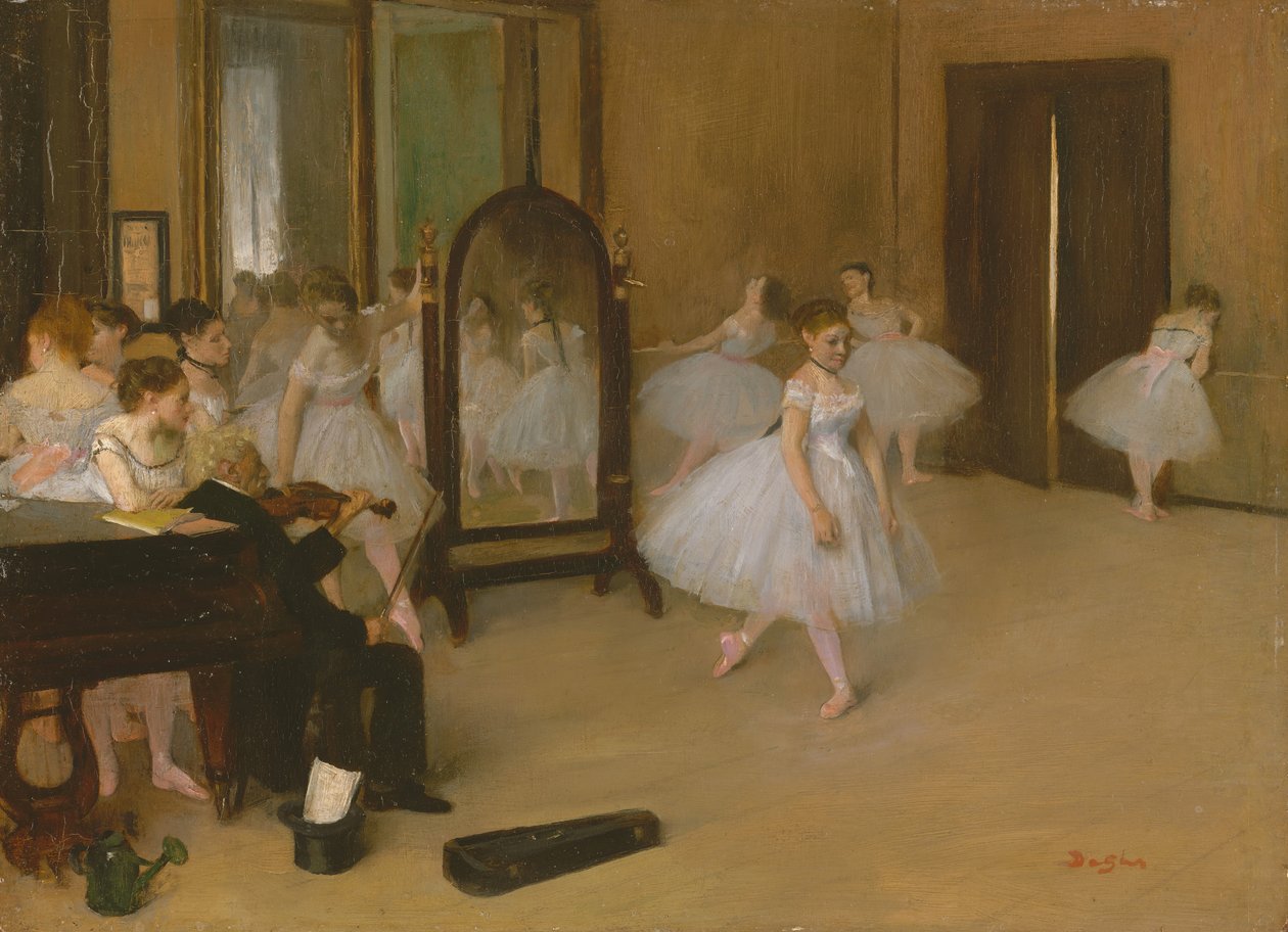Danseklassen, ca. 1870. af Edgar Degas