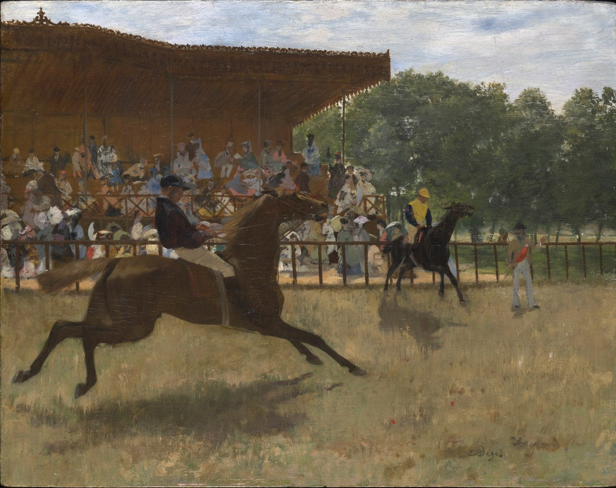 Den falske start, ca. 1869-72 af Edgar Degas