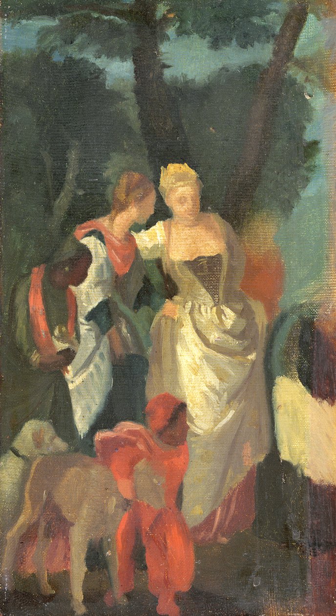 Fundet af Moses, efter et maleri af Veronese, slutningen af 1860