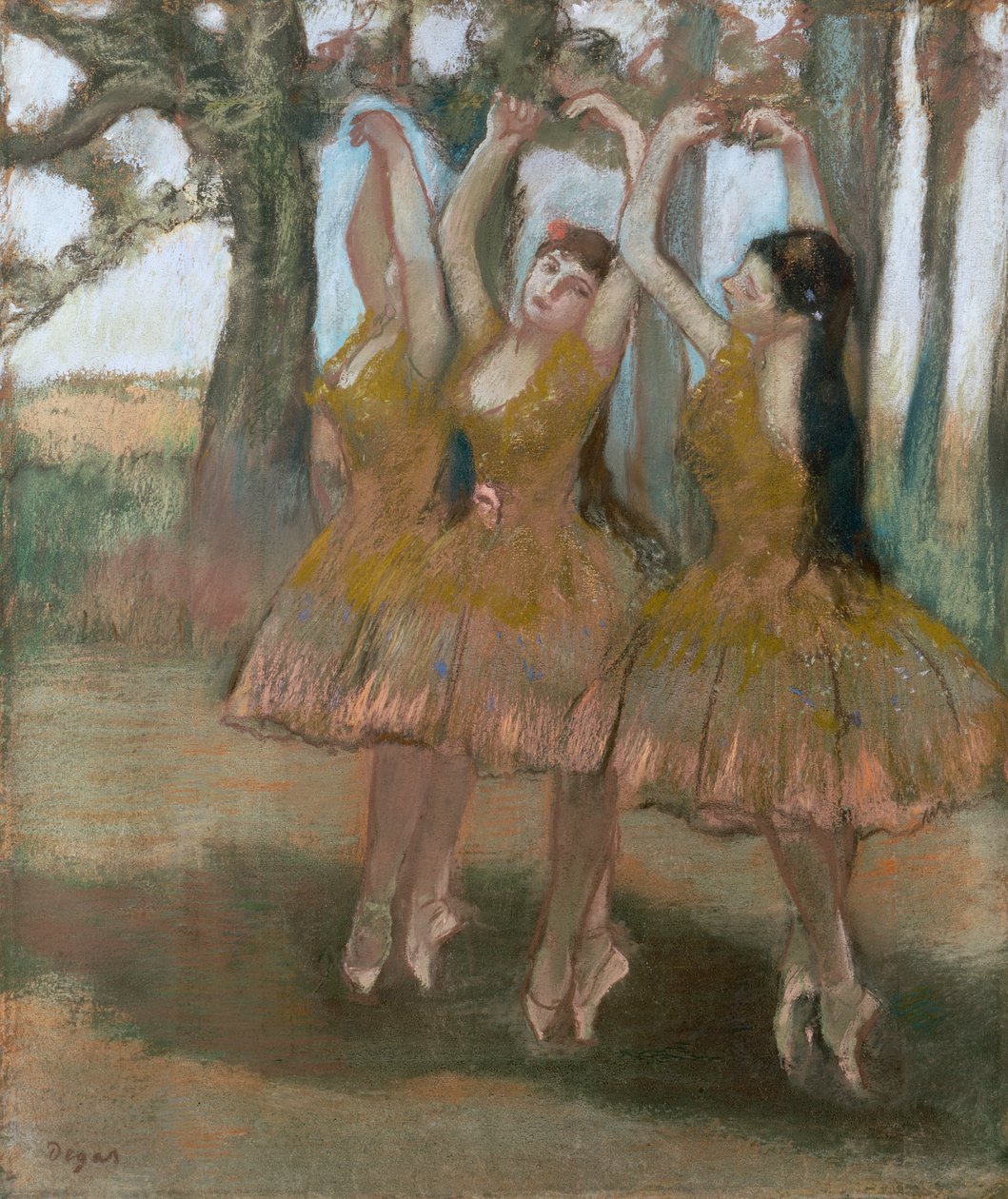 Den græske dans, ca. 1881 af Edgar Degas