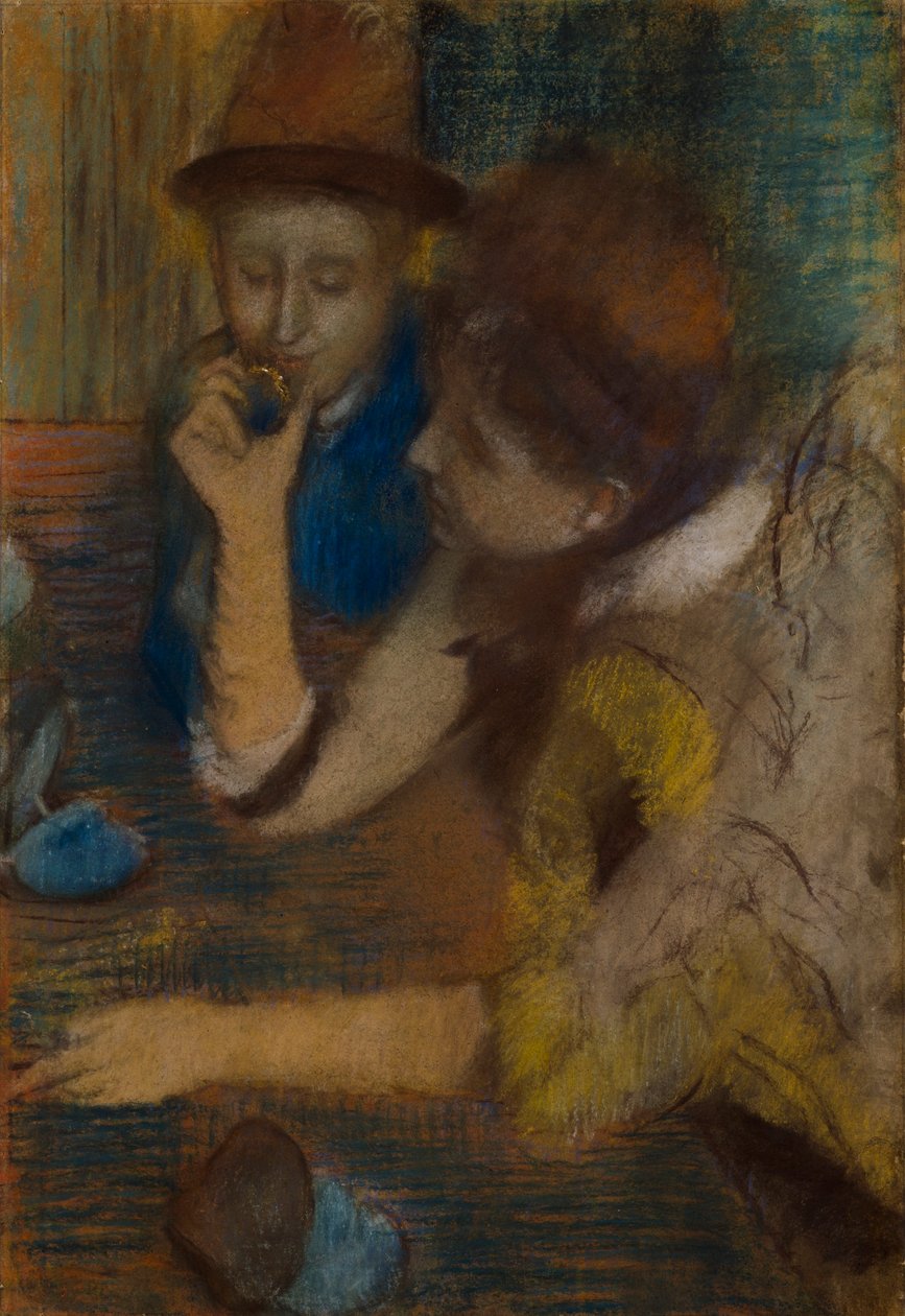 Jalokivet, n. 1887 (pastelli paperille) af Edgar Degas