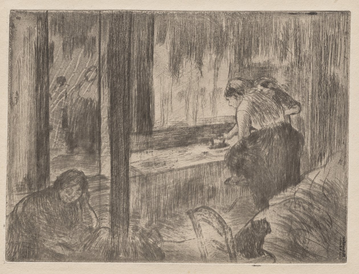 Vasketøjerne af Edgar Degas