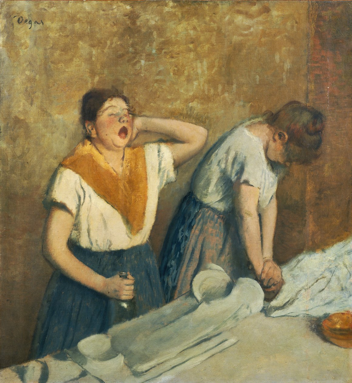 Vasketøjerne af Edgar Degas