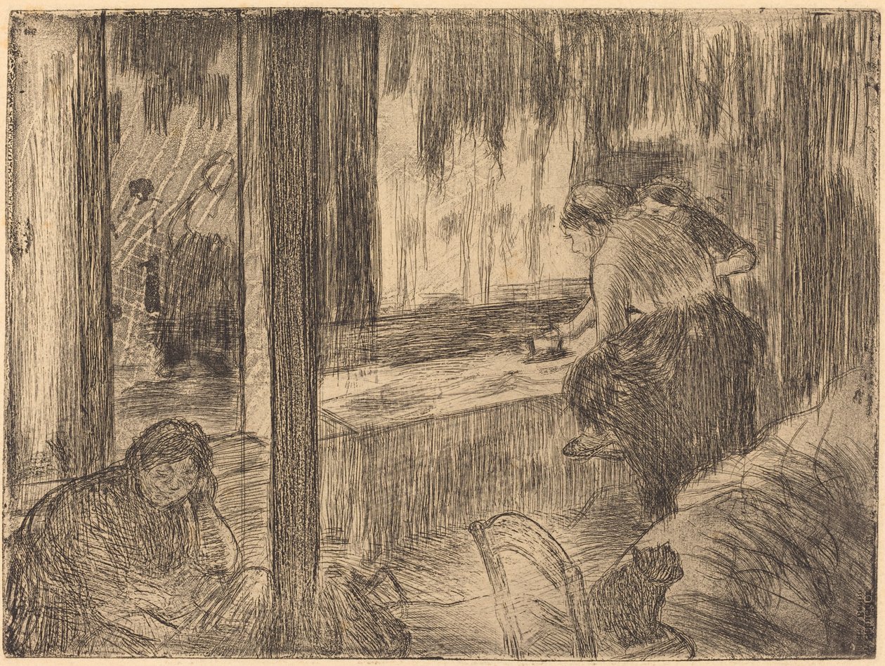 The Laundresses The Laundresses The Ironing, 18791880. af Edgar Degas
