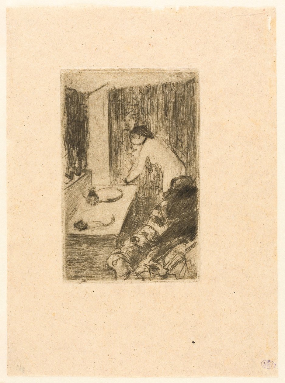 Det lille omklædningsrum af Edgar Degas