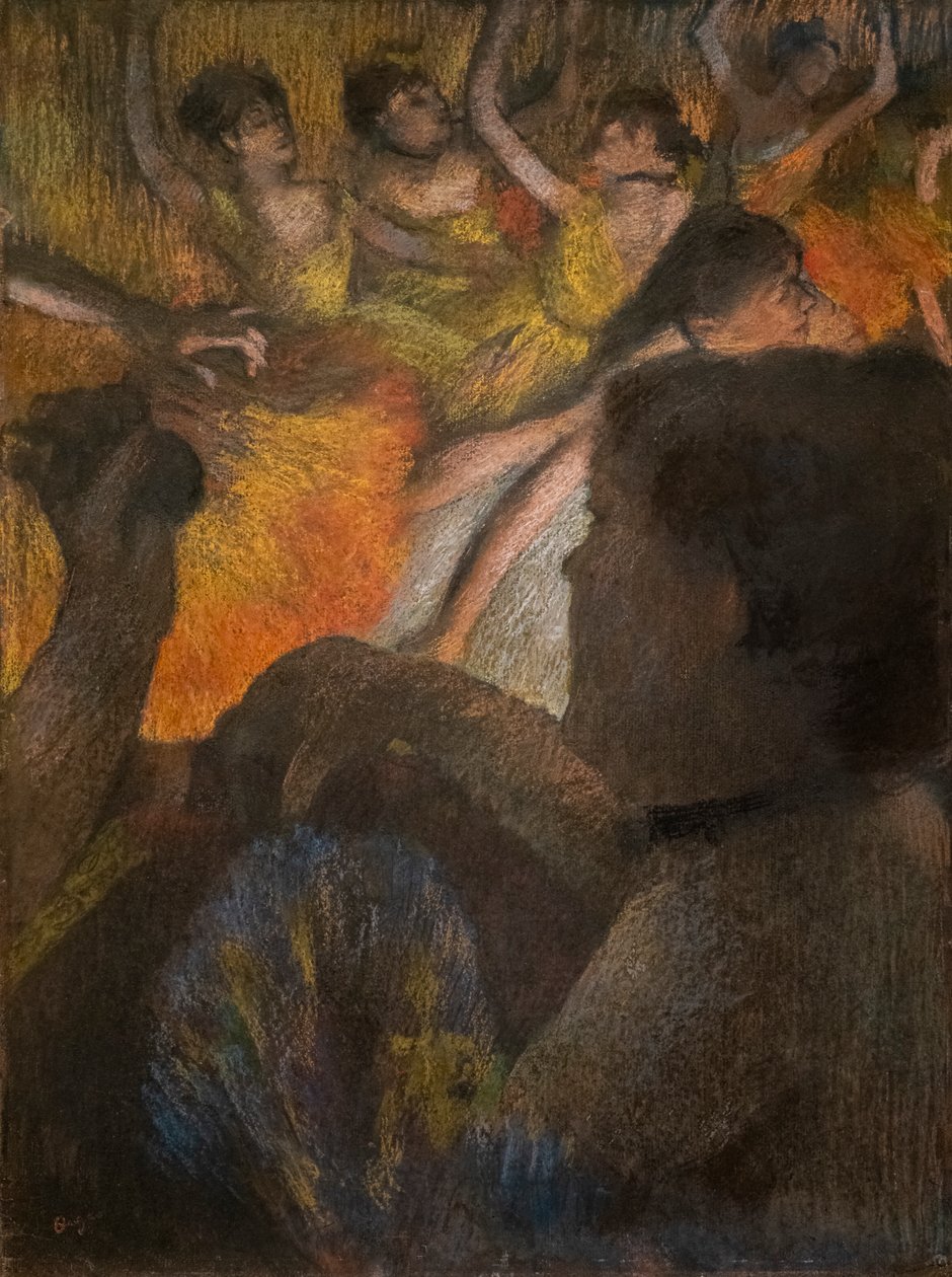 Logen. 1885. Pastel på papir. af Edgar Degas