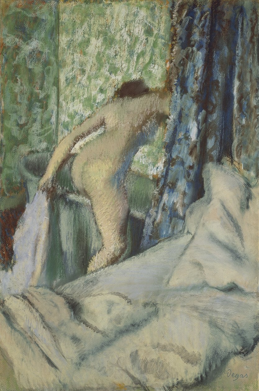 Morgenbadet, 1887-90 af Edgar Degas