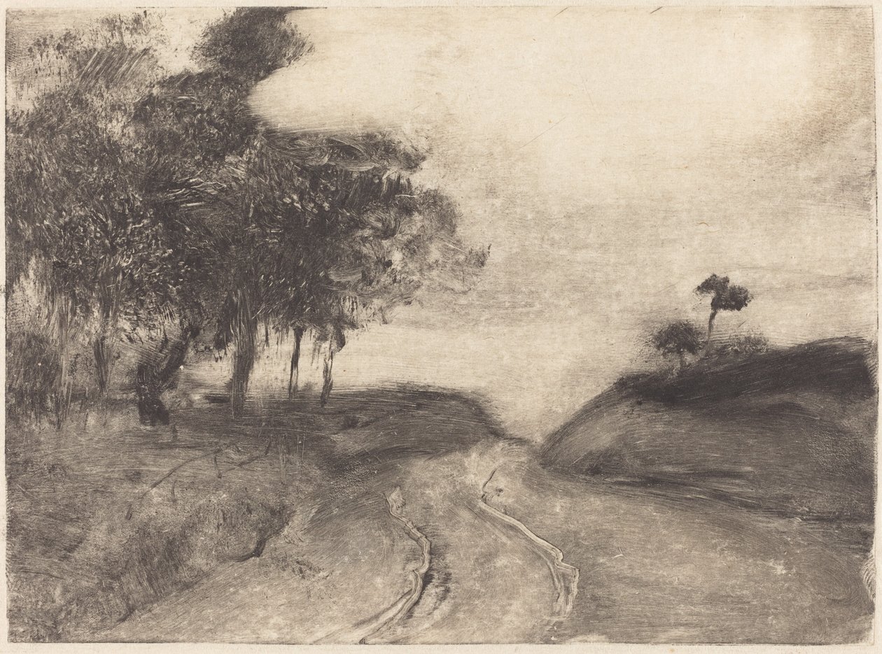 Road La-ruten, ca. 18781880. af Edgar Degas