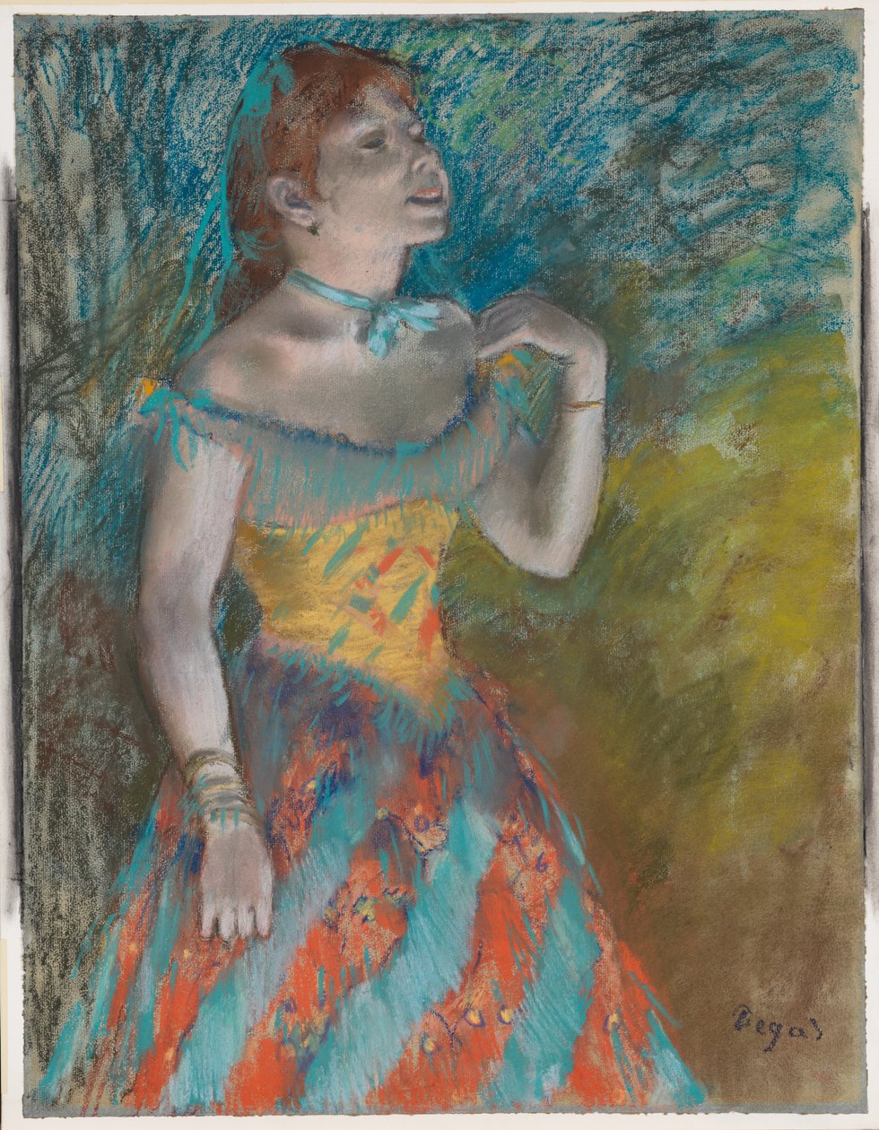 Sangeren i det grønne af Edgar Degas