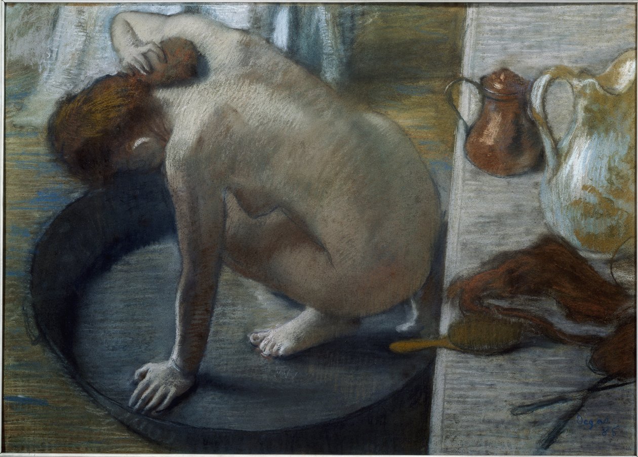 Karret - pastel på pap af Edgar Degas
