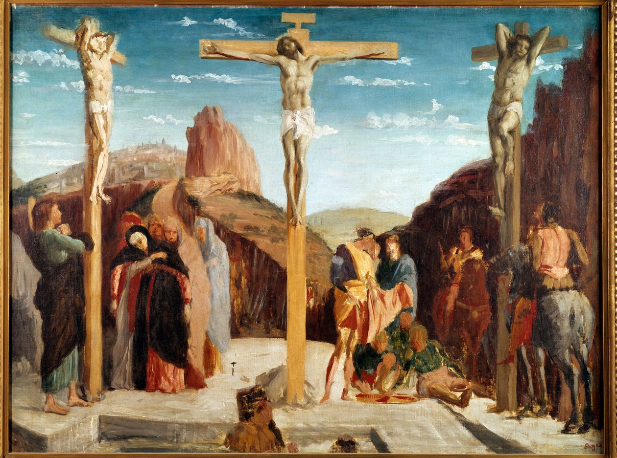 Den impressionistiske version af Andrea Mantegnas maleri. Maleri af Edgar Degas (1834-1917) 1861 søn. 0,69x0,92m Towers, Museum of Fine Arts af Edgar Degas