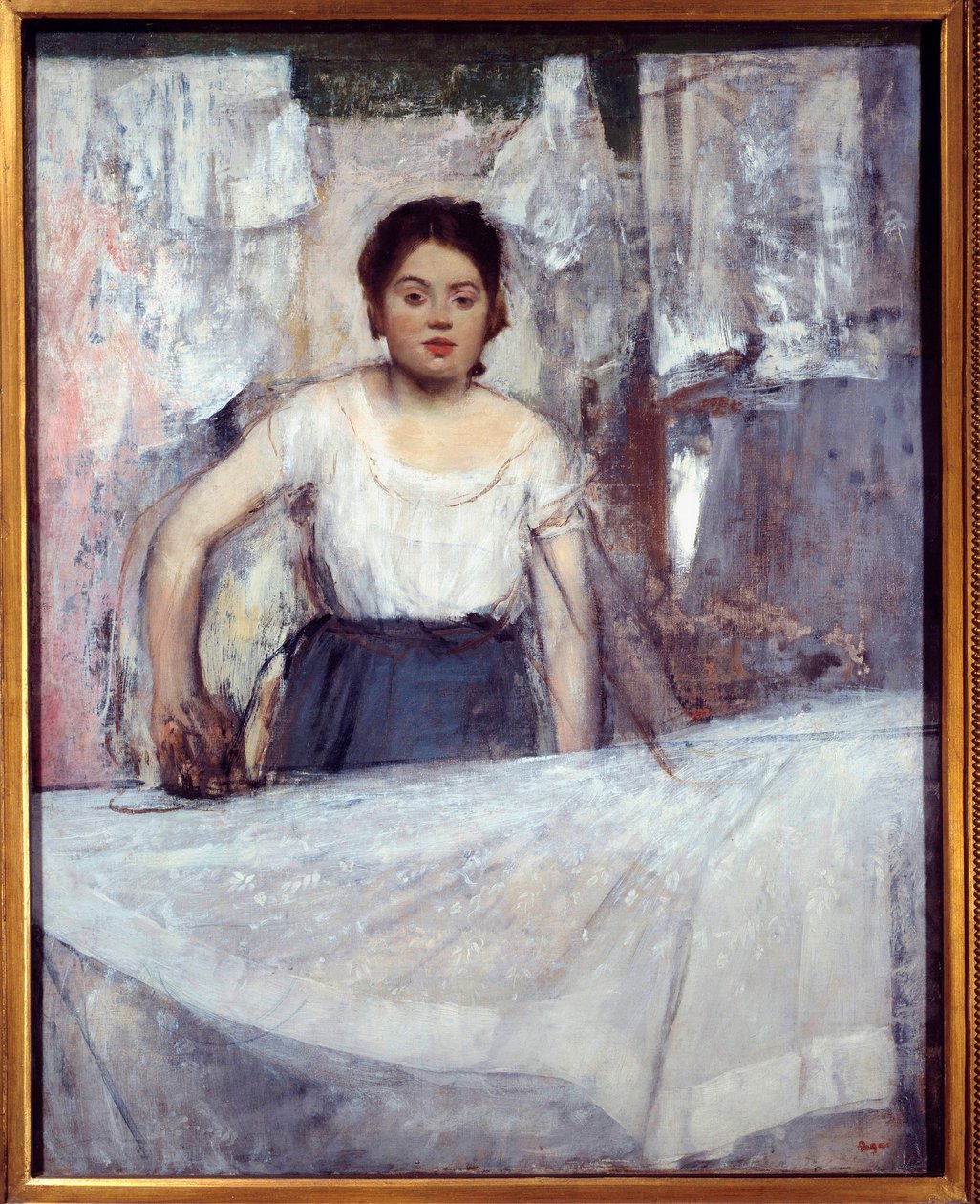Jernværket Maleri af Edgar Degas (1834-1917) 1869 søn. 0,92x0,72 m München, Neue pinakothek af Edgar Degas