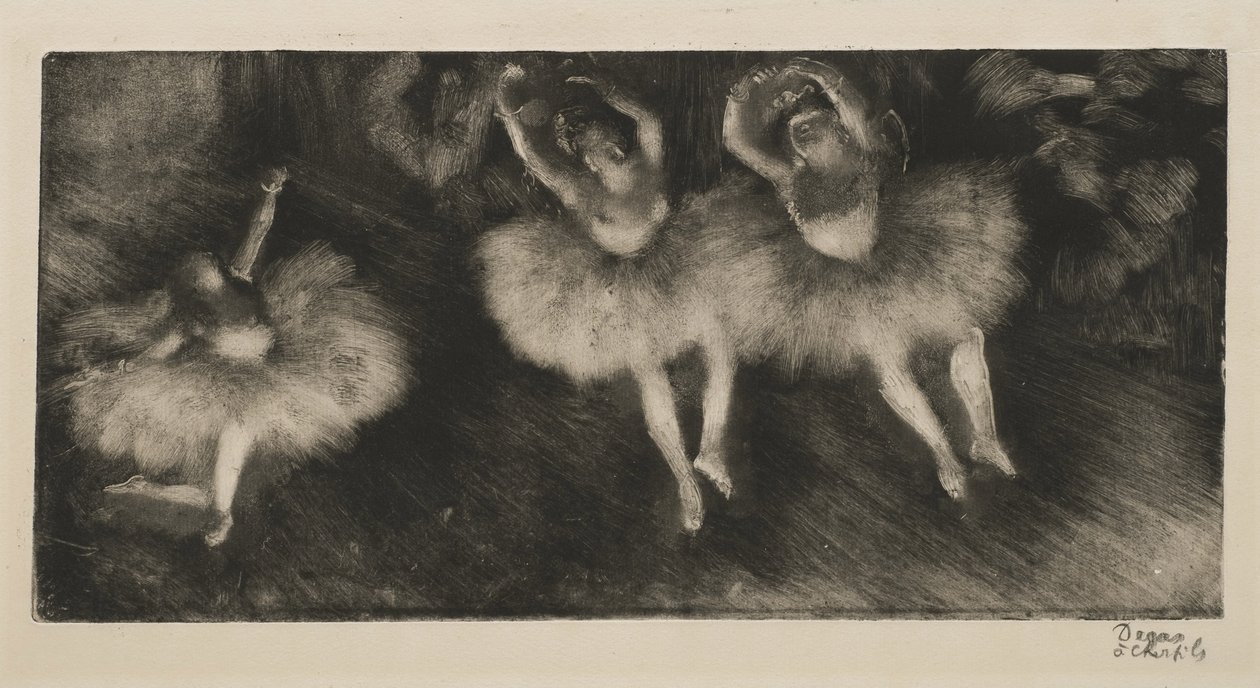 Tre balletdansere, ca. 1878 af Edgar Degas