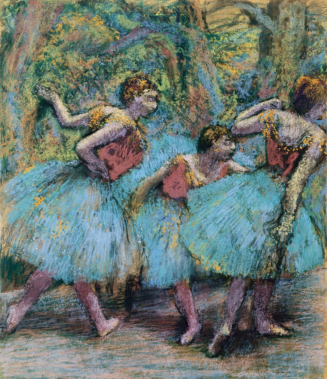 Tre dansere Tre dansere, ca. 1903 af Edgar Degas