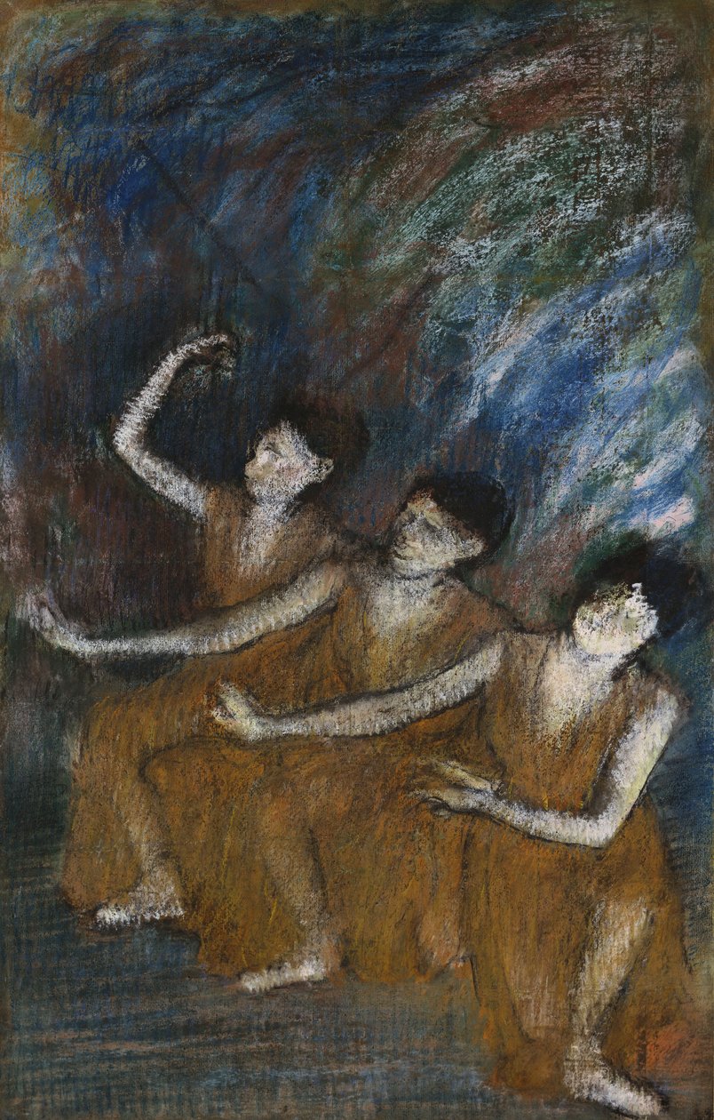 Tre dansere, ca. 1895-98 af Edgar Degas