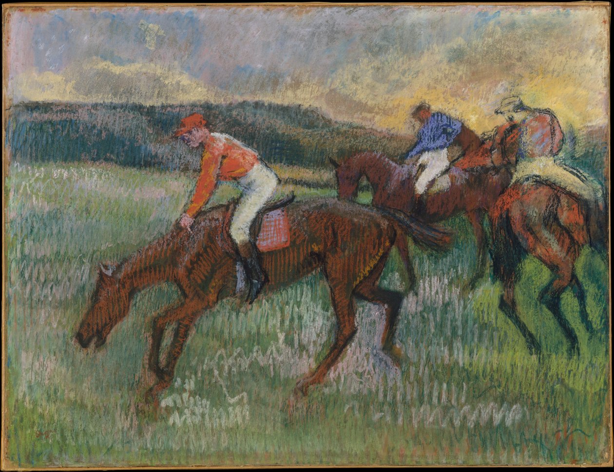 Tre jockeyer af Edgar Degas