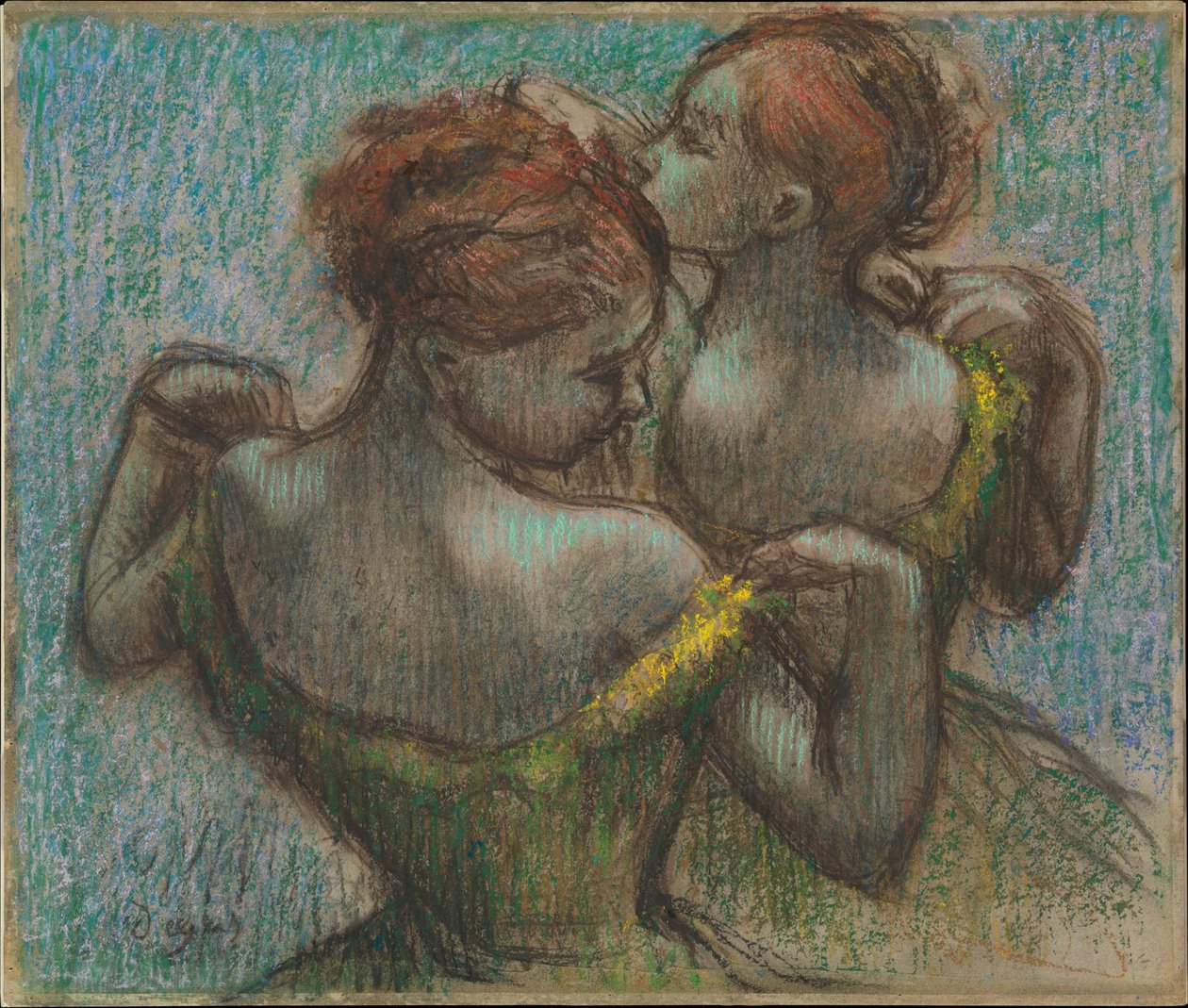 To dansere, halvfigur af Edgar Degas