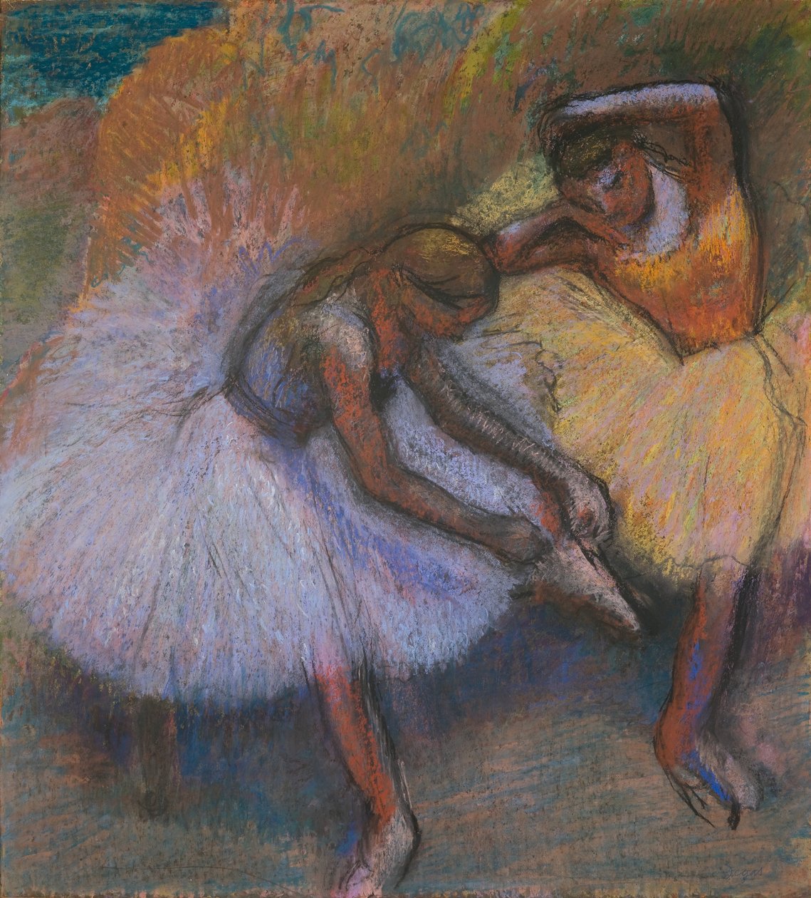 To dansere, ca. 1898 (pastel på papir) af Edgar Degas