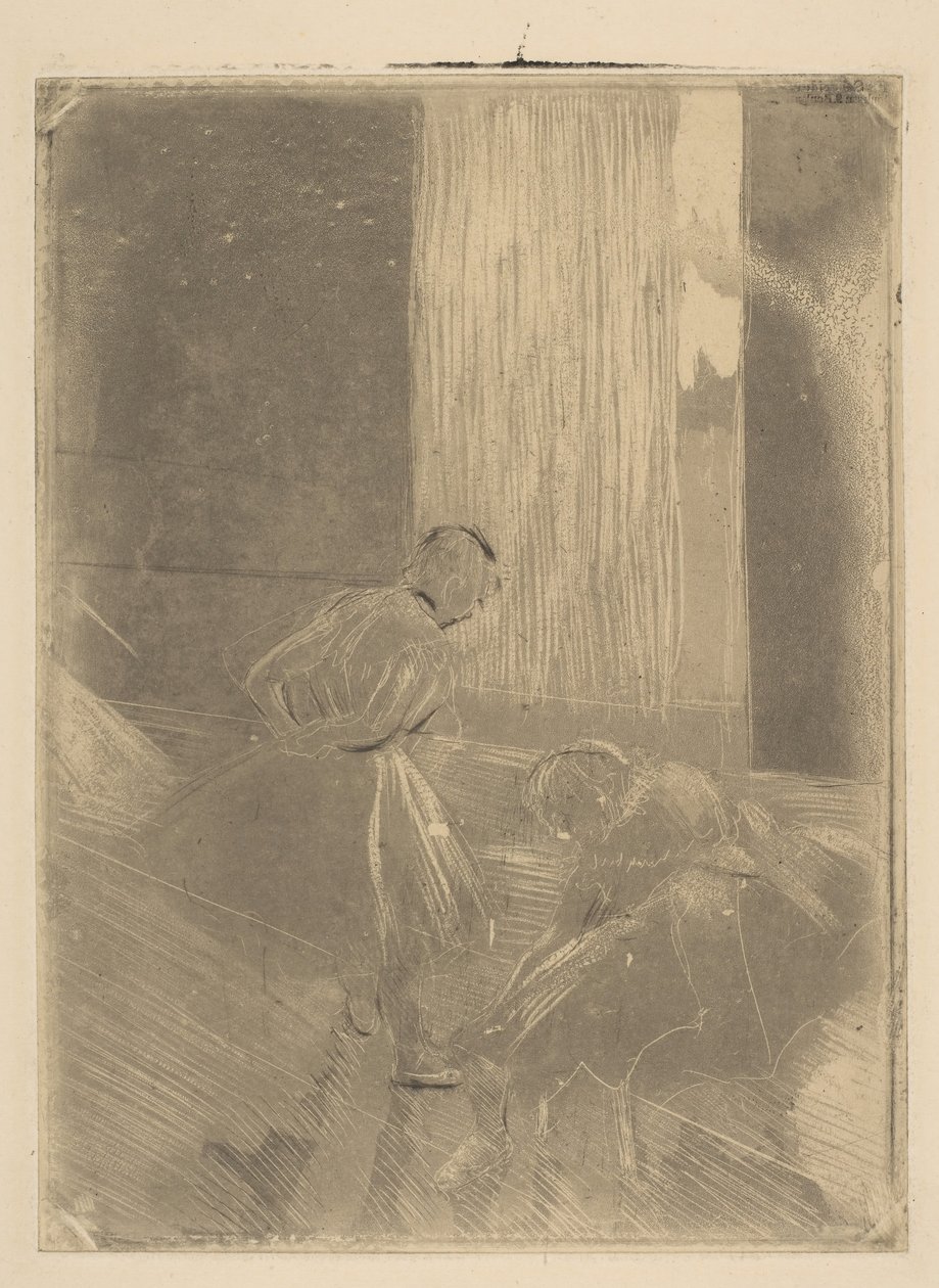 To dansere i et øvelokale, 1877-78. af Edgar Degas