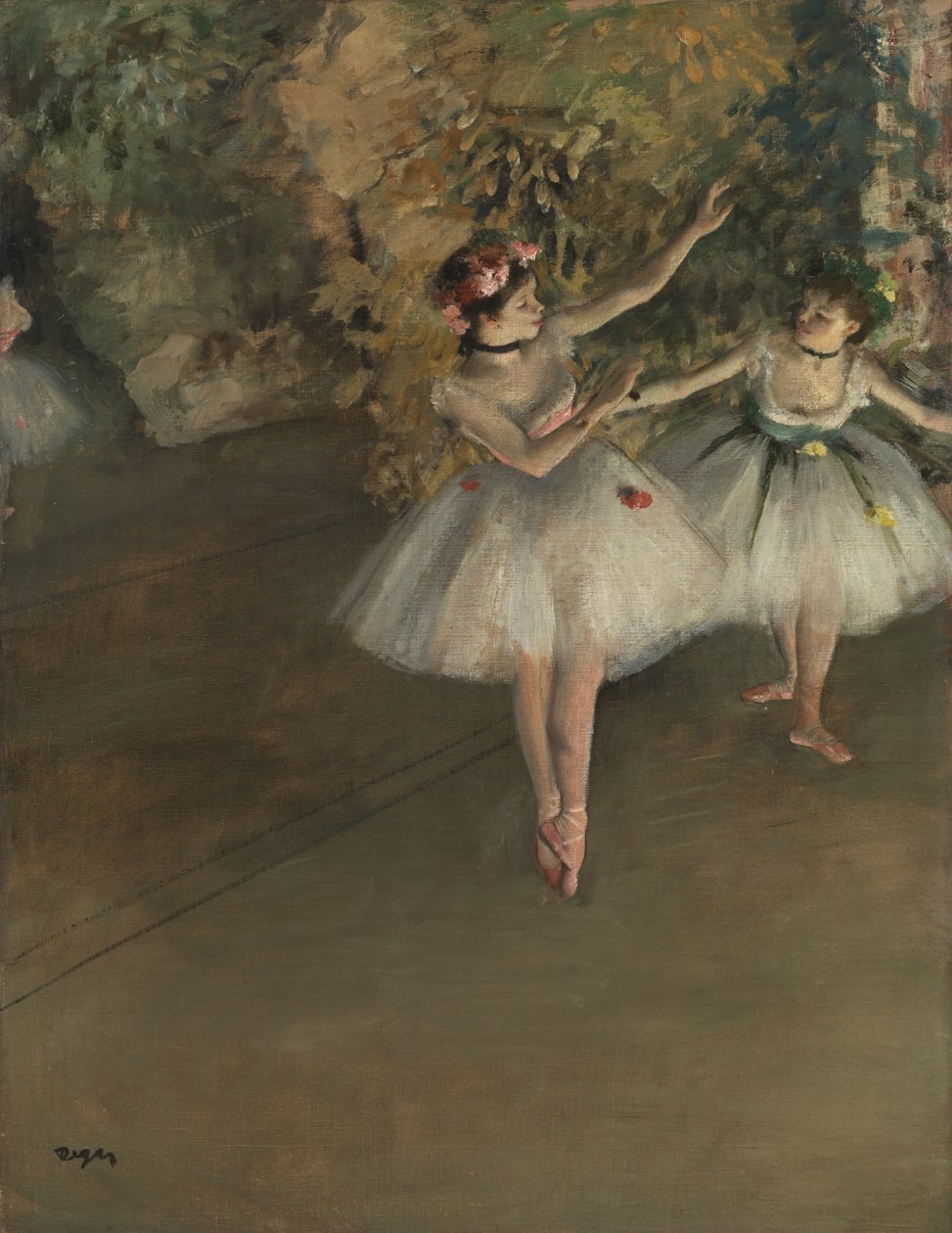 To dansere på en scene, ca. 1874 af Edgar Degas