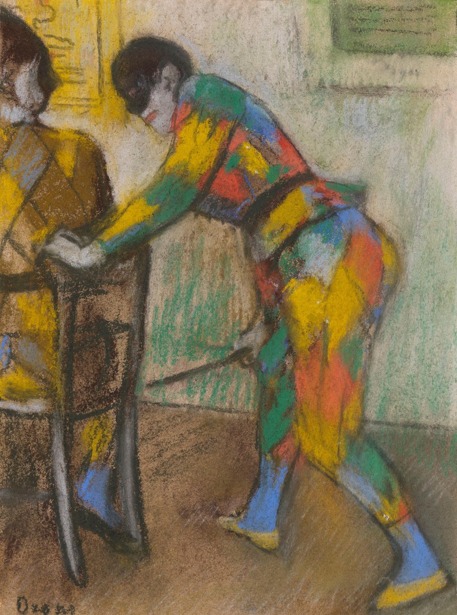 To harlekiner af Edgar Degas