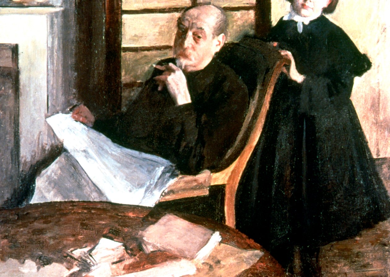 Onkel og niece, c1876 af Edgar Degas