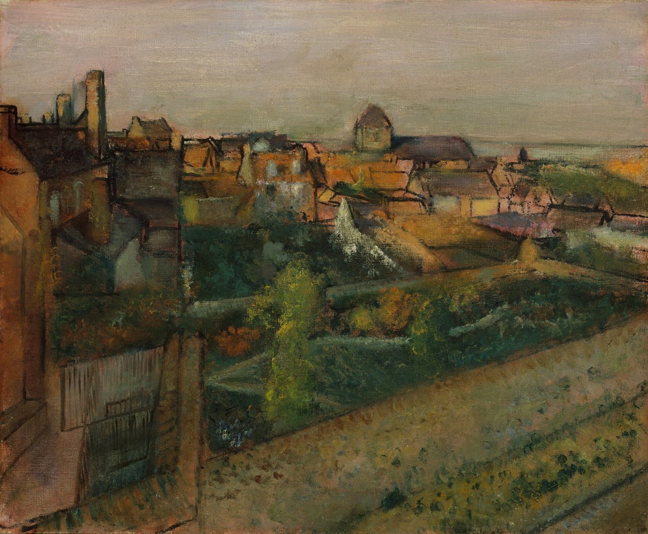 Udsigt over Saint-Valéry-sur-Somme, 1896-98 af Edgar Degas