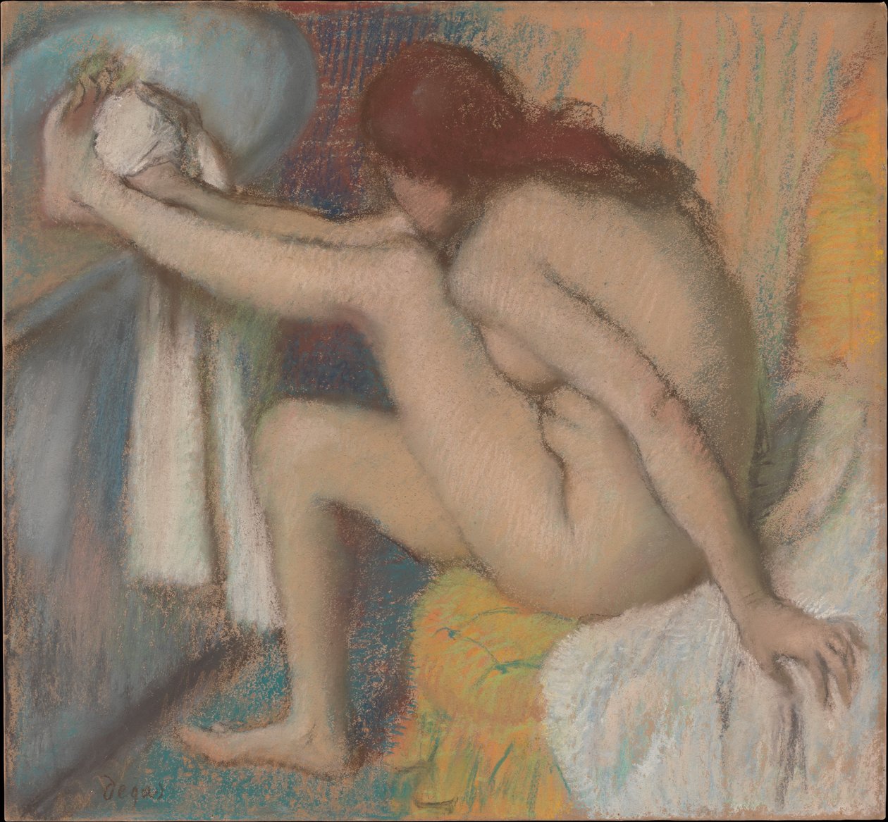 Kvinde, der tørrer sin fod af Edgar Degas
