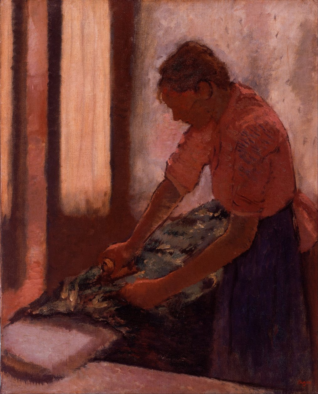 Kvinde, der stryger af Edgar Degas