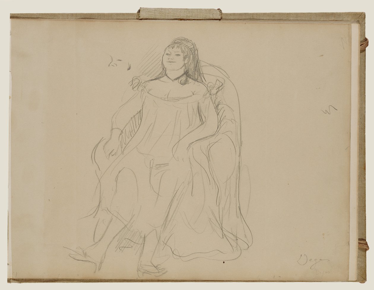 Kvinde siddende af Edgar Degas